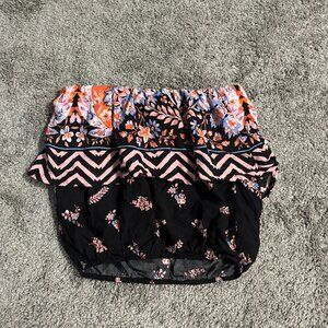 tube top with ruffles